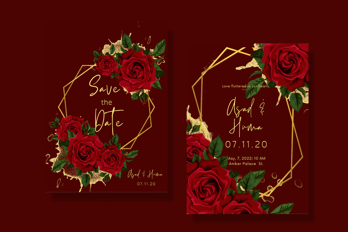 Royal Red Wedding Invitation Design, an Invitation Template by Weddinginvitation by Fati (Photo 1 of 2)
