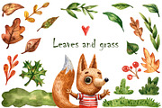 Forest Babies - Watercolor Set, an Animal Illustration by Mashamashastu (Thumbnail 6 of 10)