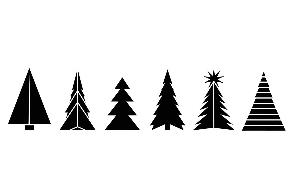 Woodland & Forest Tree Silhouettes B, an Illustration by jahid234 (Photo 24 of 41)