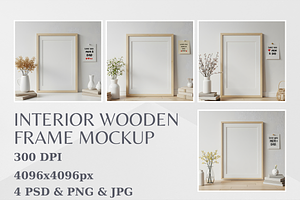 Wood Frame Mockup, a Mockup by StormDigitalArt