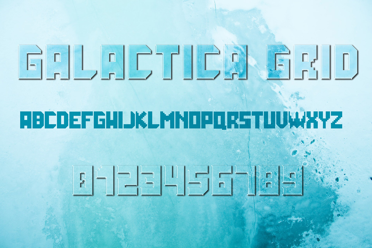 Galactica Grid Font, a Symbol Font by vladocar (Photo 12 of 12)