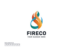 Fire and Water Element Symbols Logo, a Branding & Logo Template by yuanesei