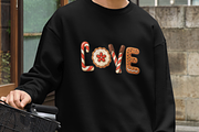 Gingerbread LOVE Christmas PNG, a Seasonal Illustration by Smillyy Threads (Thumbnail 5 of 6)