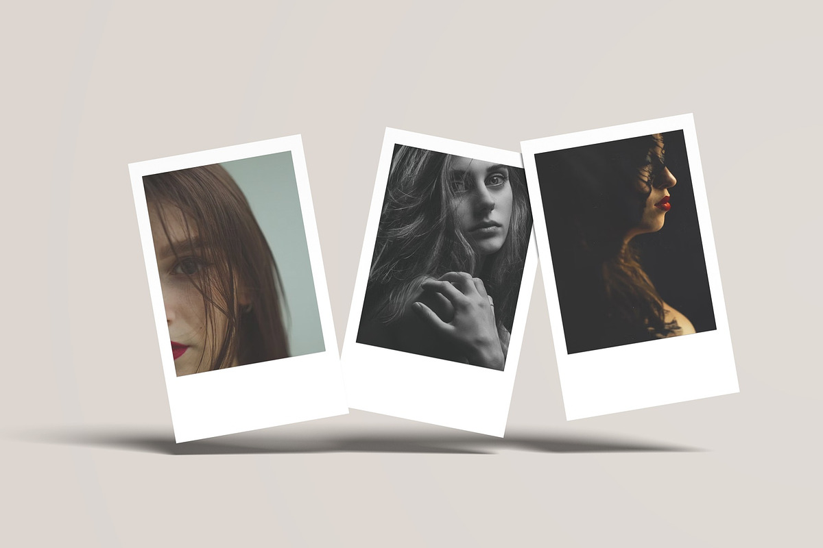 Polaroid Set Mockup, an Advertising Mockup by Lxadesign (Photo 11 of 11)