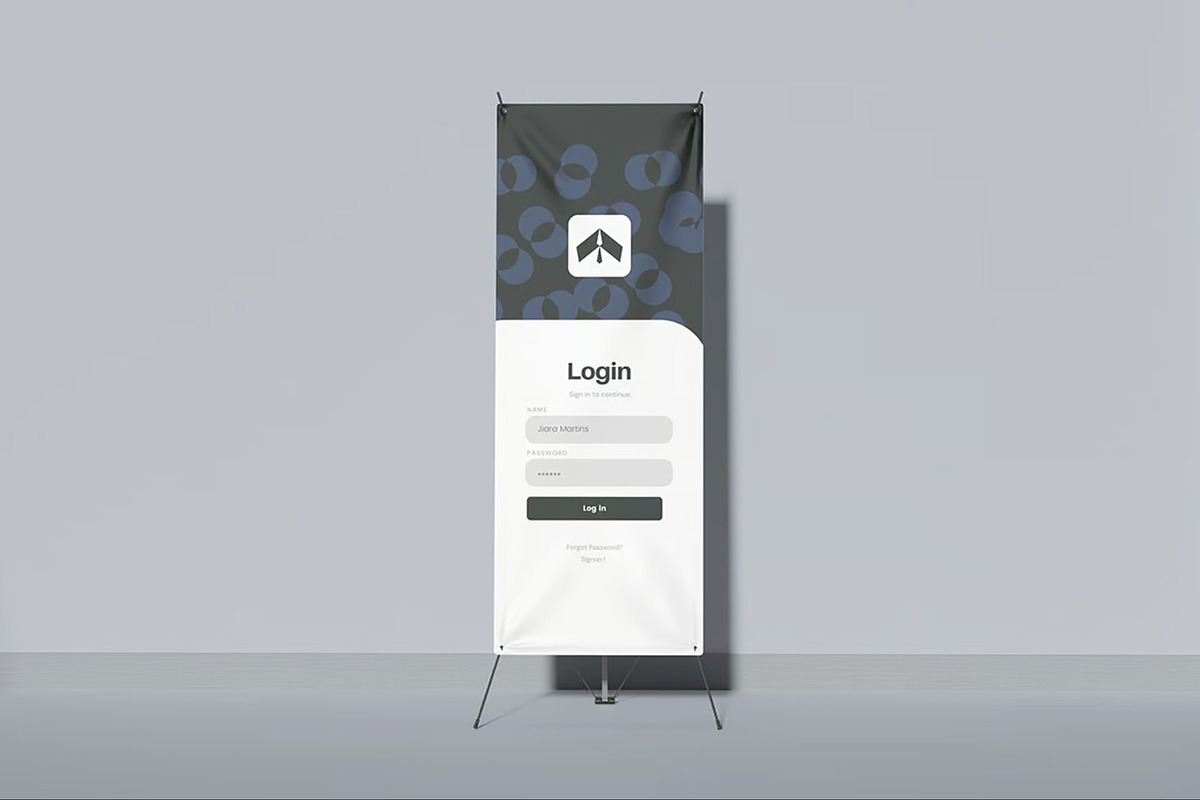 X Banner Mockup, an Advertising Mockup by Hubzway (Photo 3 of 5)