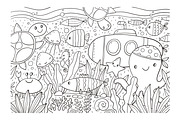 Sea Underwater Life, an Animal Illustration by Barkova Nadya (Thumbnail 3 of 3)