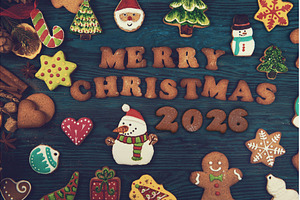 Merry Christmas 2026 Greeting with, a Food & Drink Photo by Jan Jack Russo Media