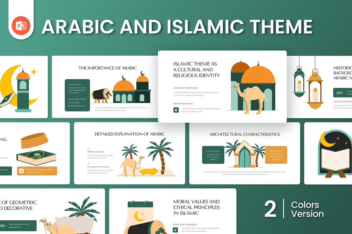 Arabic and Islamic Theme PowerPoint, a Presentation Template by Antstheme (Photo 1 of 4)
