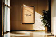 Framed Office Poster Mockup, an Advertising Mockup by Design Squad (Thumbnail 1 of 3)