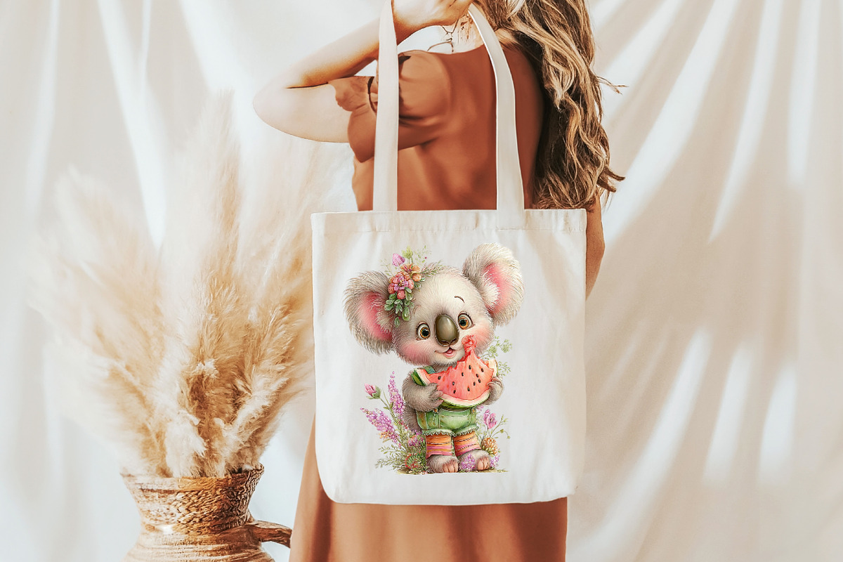 Whimsical summer koala Clipart, an Illustration by Designworld (Photo 7 of 7)