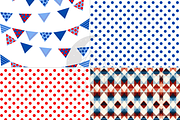 Americana Stars and Stripes Pattern, a Pattern Graphic by Paper & Pattern Studio (Thumbnail 4 of 9)