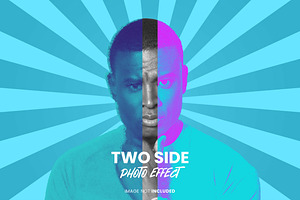 Two Side Photo Effect Psd