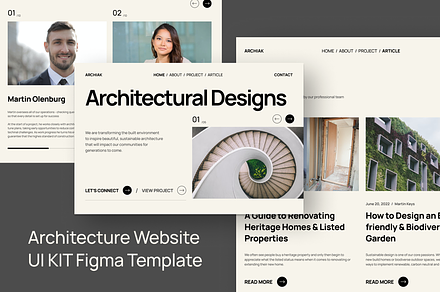 Architecture Website UI KIT template