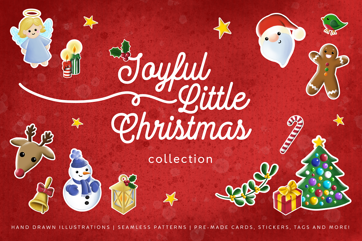 Joyful Little Christmas Clipart, a Decorative Illustration by LiSA Creative Mood (Photo 1 of 9)