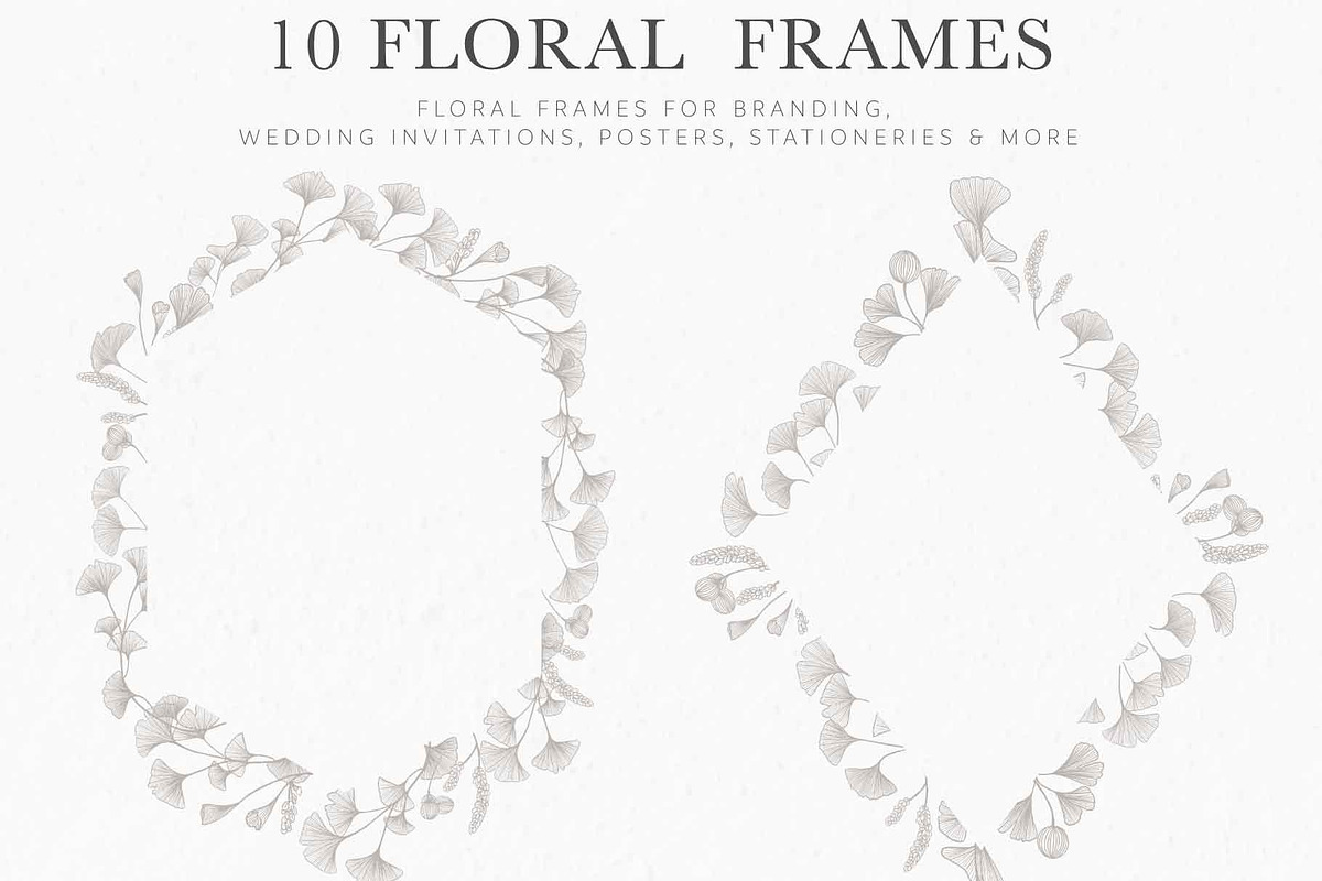 Ginkgo Botanicals - Florals & Leaves, an Illustration by Momo Studio (Photo 7 of 13)