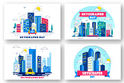 10 Skyscraper Day Illustration, an Object Illustration by denayunebgt (Thumbnail 2 of 4)