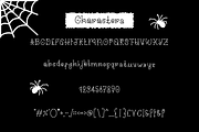 Creepily Crawling Halloween Font, a Serif Font by Dancing with Ink (Thumbnail 21 of 21)