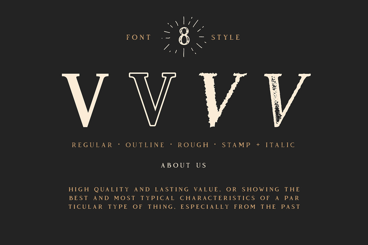Vendeur Vintage Font Family + Extras preview 3