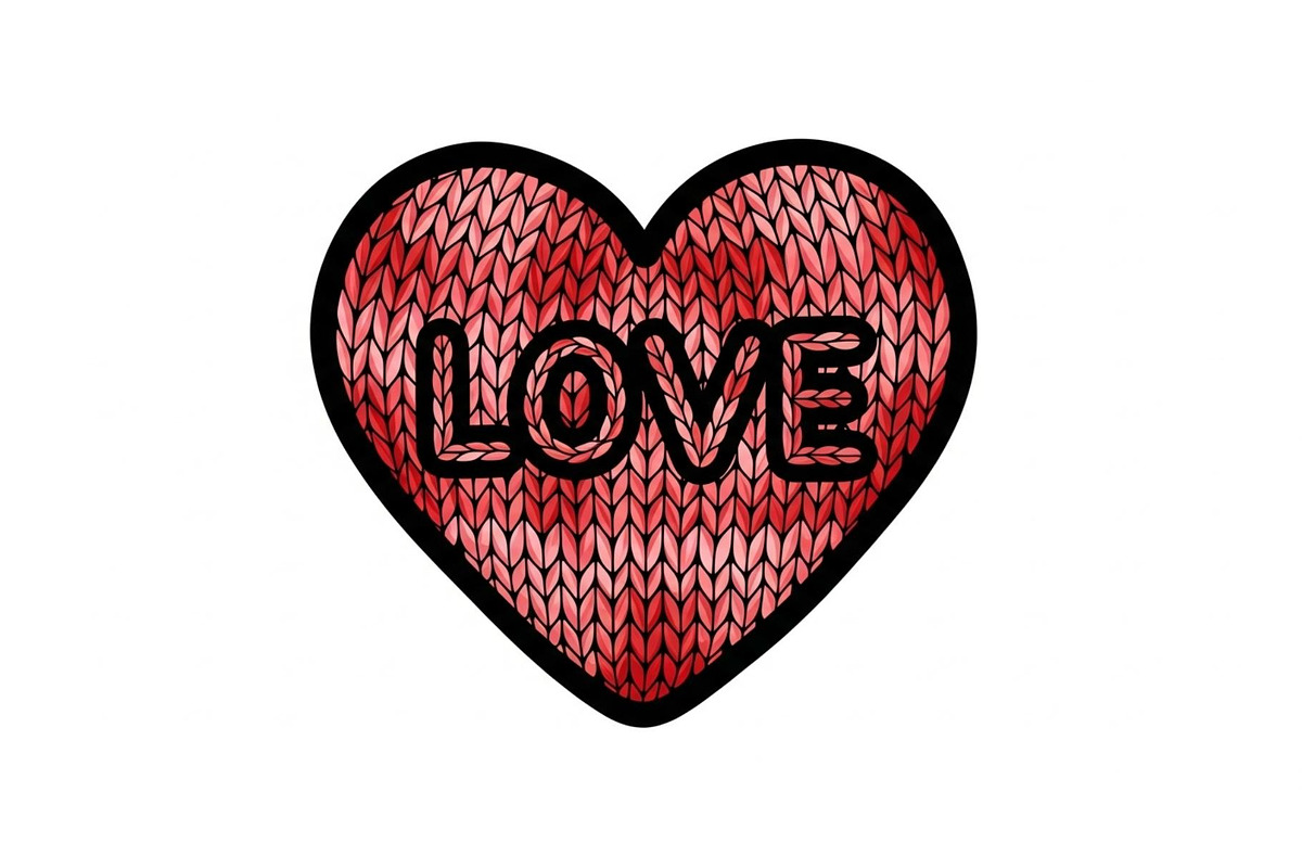 Knitted Heart Love Vector Bundle, an Illustration by Designs_River (Photo 44 of 53)