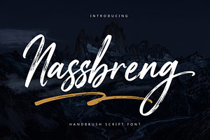 Nassbreng - Handbrush Script Font