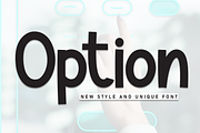 Option | Script Font, a Script Font by Scratchones (Thumbnail 1 of 8)
