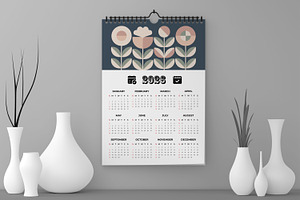 Minimal 2026 Wall Calendar Design, a Stationery Template by ContestDesign
