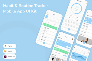 Habit & Routine Tracker App UI Kit