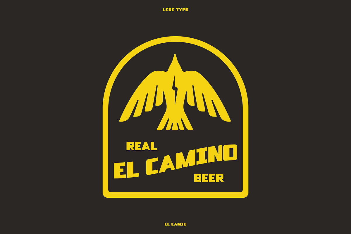 EL CAMIO — Retro/Modern Display Font, a Sans Serif Font by Mikey Weeks (Photo 7 of 12)