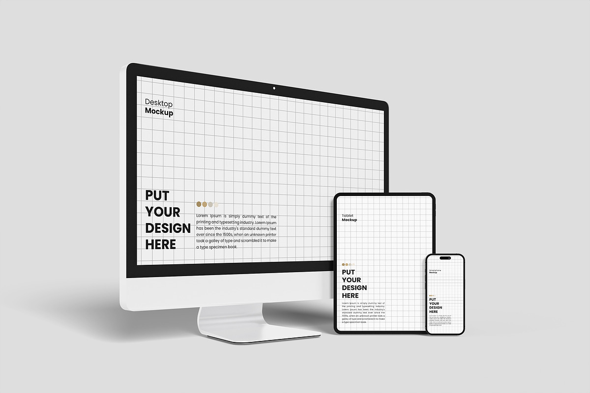 Multi Devices Mockup, an iPad Mockup by MA-KING_ART (Photo 1 of 3)