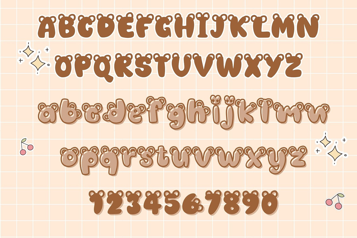 Baby bear font., a Handwritten Font by JJuta (Photo 6 of 6)