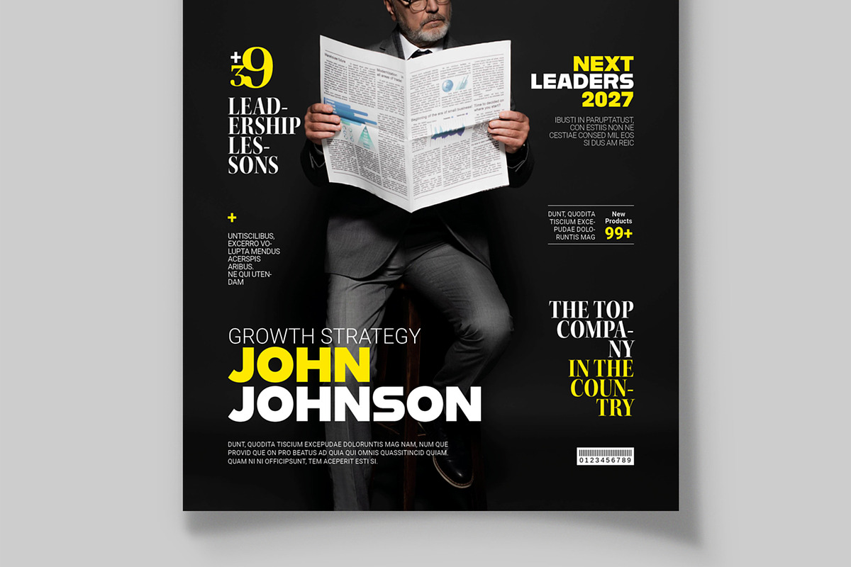 Business Magazine Cover Layout, a Magazine Template by MightyDesign (Photo 3 of 8)