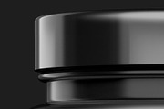 Black Glossy Protein Jar Mockup, a Packaging Mockup by Reformer Mockup (Thumbnail 2 of 6)