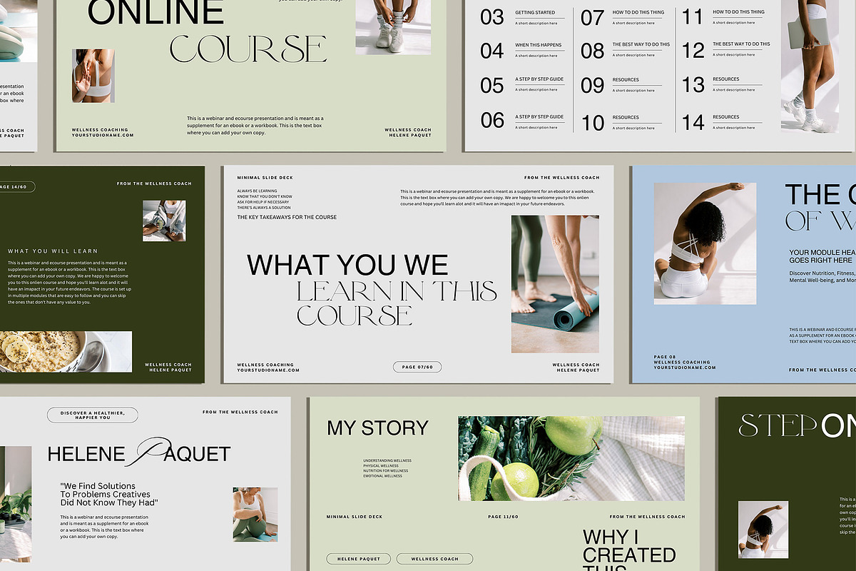 Wellness Coach Slide Deck Template, a Presentation Template by Amaré Creative (Photo 6 of 8)