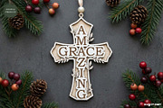 Christian Cross Ornament SVG Bundle, a Decorative Illustration by svgocean (Thumbnail 8 of 11)