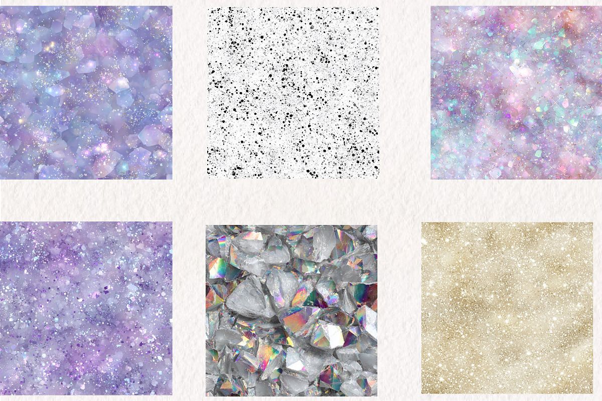 White Sparkle Large Glitter Paper, a Pattern Graphic by CreationArt (Photo 4 of 4)