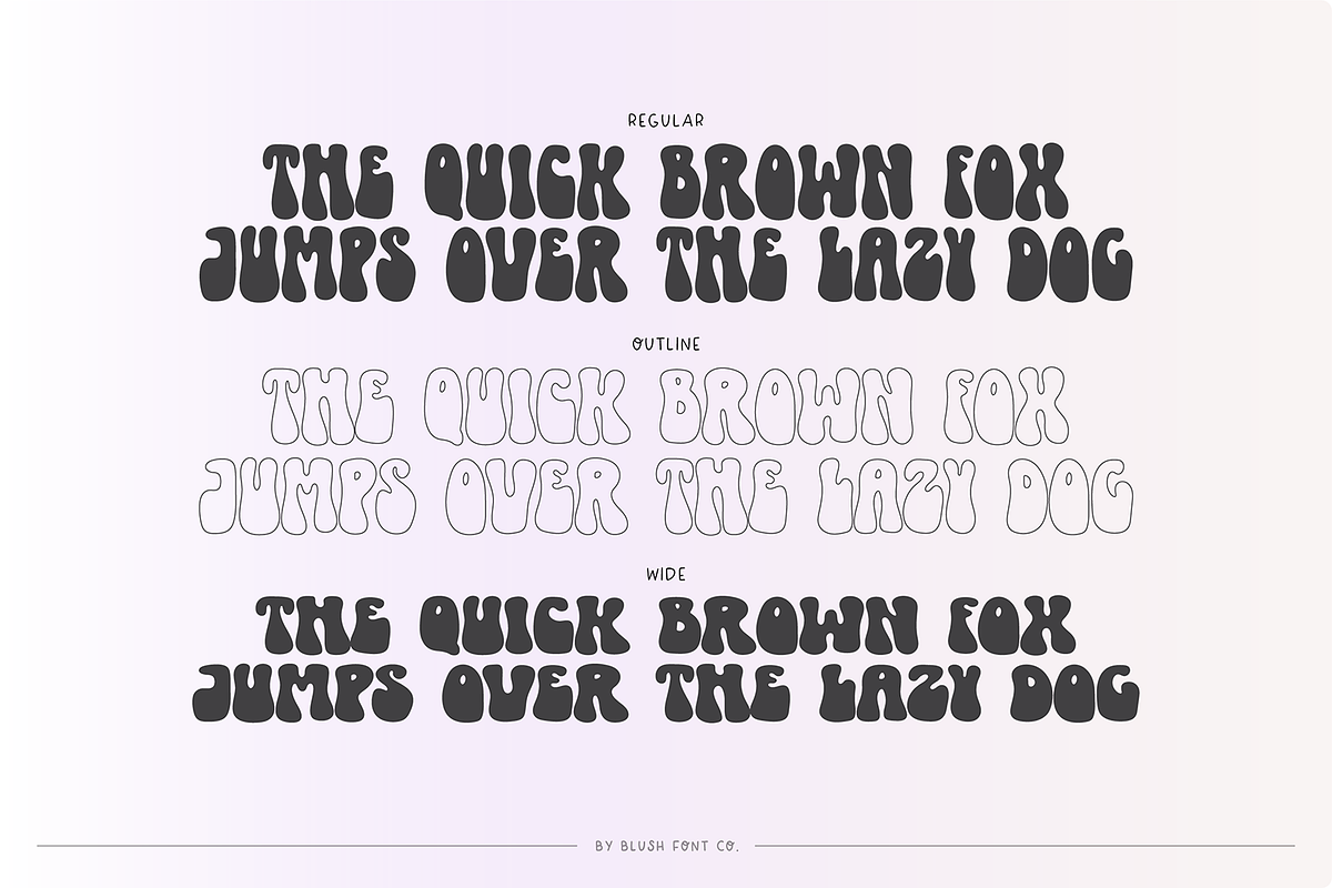 NEWBIE a Cute Groovy Retro Font, a Sans Serif Font by Blush Font Co. (Photo 5 of 5)
