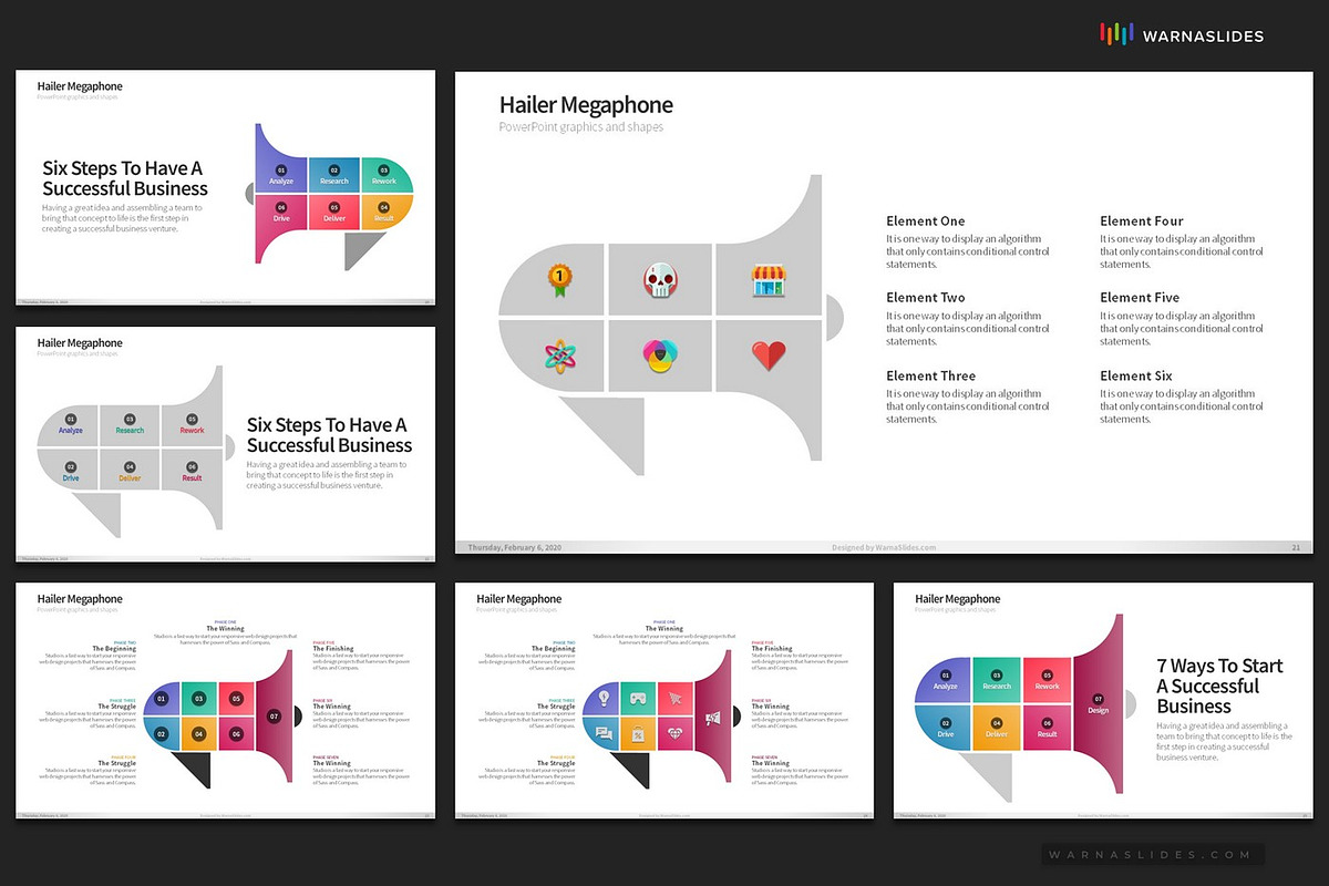 Megaphone/Hailer PowerPoint Templates