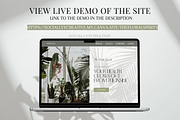 Floral Themed Canva Website Template, a Marketing Template by SociallyyCreative (Thumbnail 4 of 10)