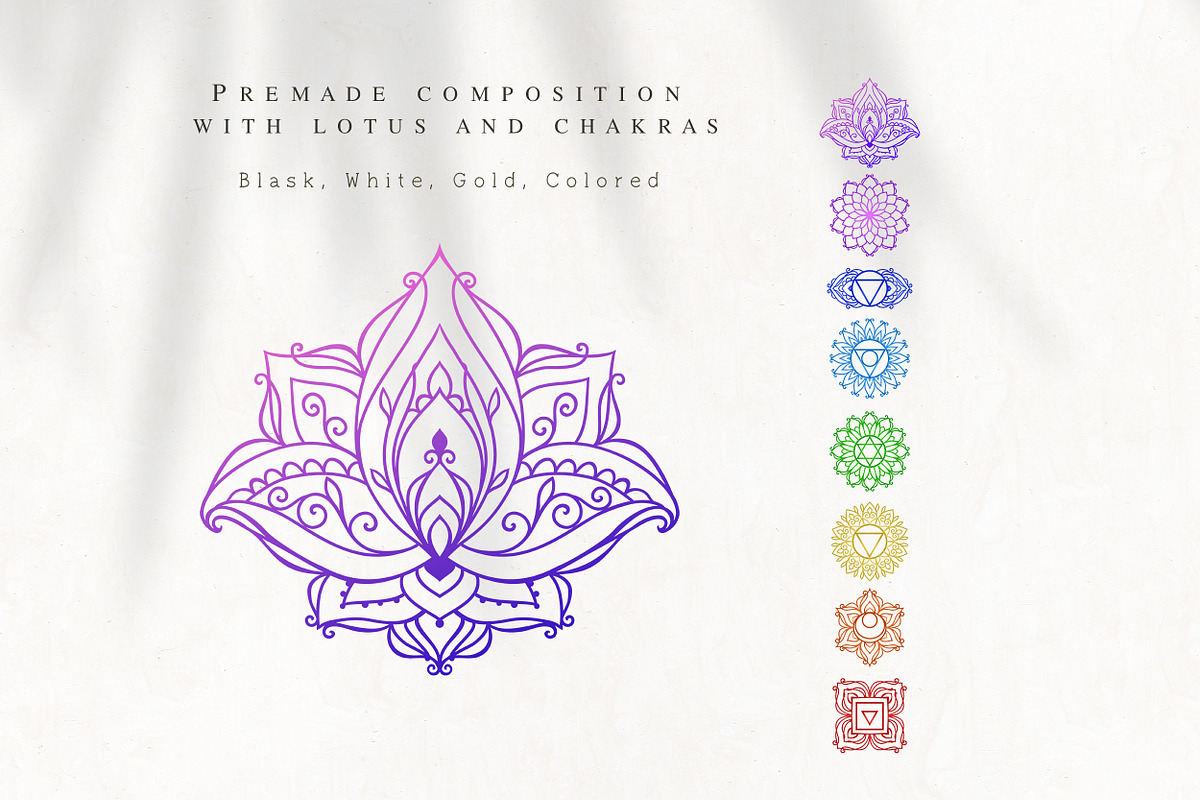 Unique Zen Chakras 40 items, an Illustration by anvinoart (Photo 11 of 13)