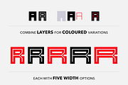 Raster - Block Font, a Font by SelfBuild Type (Thumbnail 2 of 12)