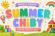 Summer Chiby - Playful Font, a Sans Serif Font by Limited.studio (Thumbnail 1 of 5)
