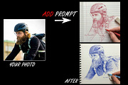 AI Ink Drawing Prompts–Bic PenSketch, an Illustration by 3d_model_tifotizi (Thumbnail 4 of 5)