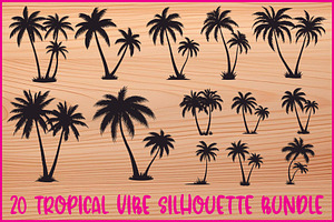 Summer Beach Palm Bundle, an Illustration by jahid234