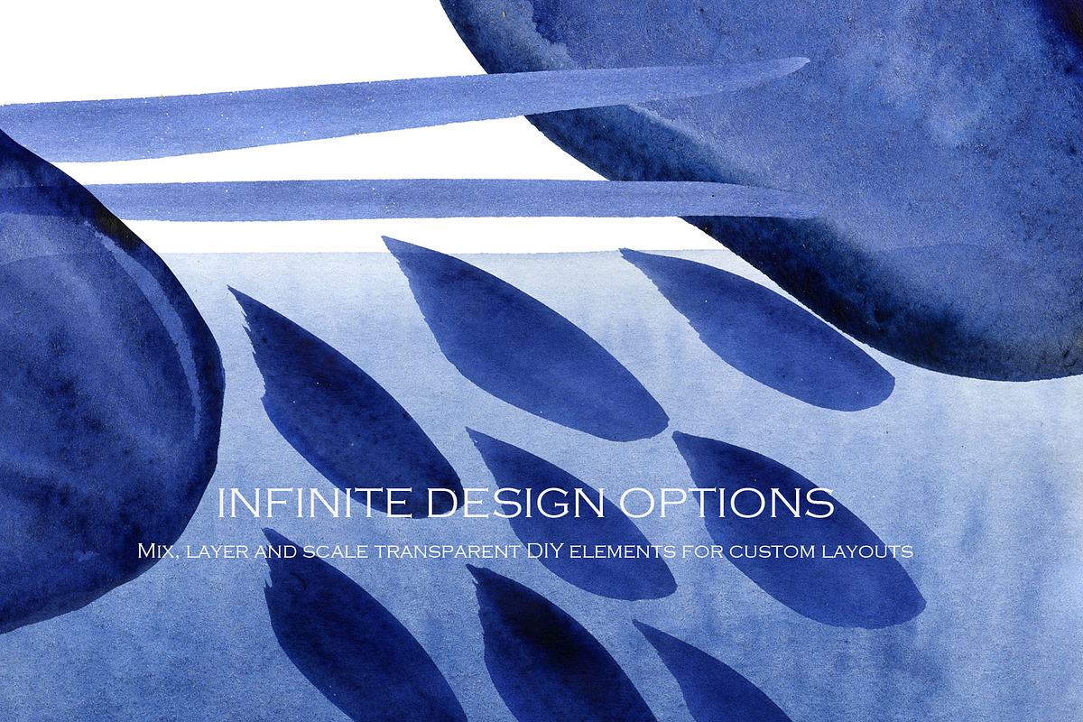 Sapphire Blue Clipart Watercolor, a Texture Graphic by FineArt (Photo 9 of 12)