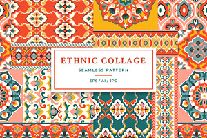 Quilt Ethnic Seamless Pattern