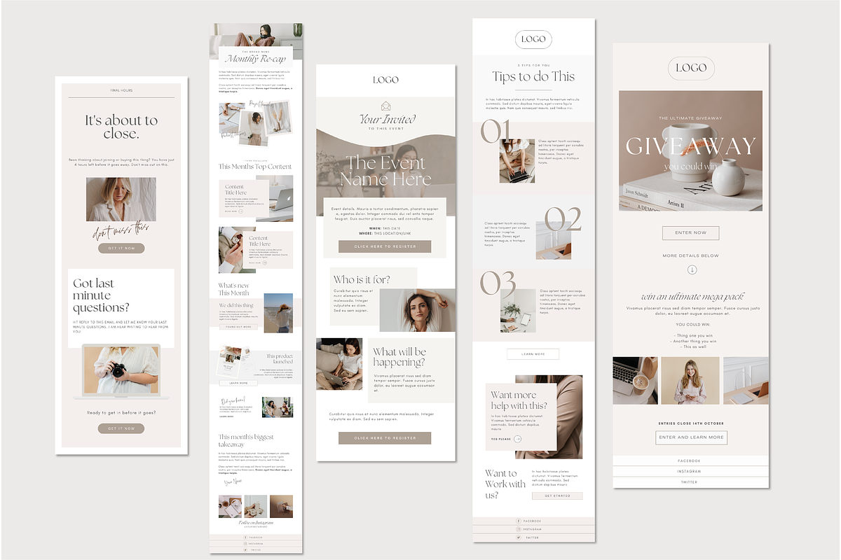 Canva Email Newsletter Templates, an Email Template by Tabitha Emma (Photo 3 of 10)