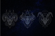 Zodiac Sacred Geometry Style, an Illustration by azhartz (Thumbnail 5 of 5)