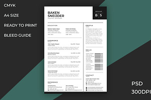Resume/ cover letter professional, a Resume Template by kamalrawat_gd