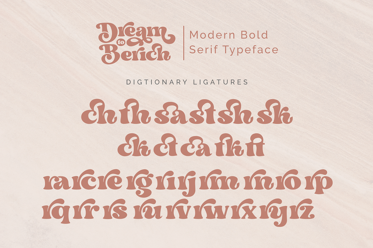Dream to Berich Modern Bold Serif, a Serif Font by zeenesia (Photo 18 of 19)