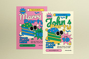 Kids Birthday Invitation, an Invitation Template by graphicook (Thumbnail 1 of 3)